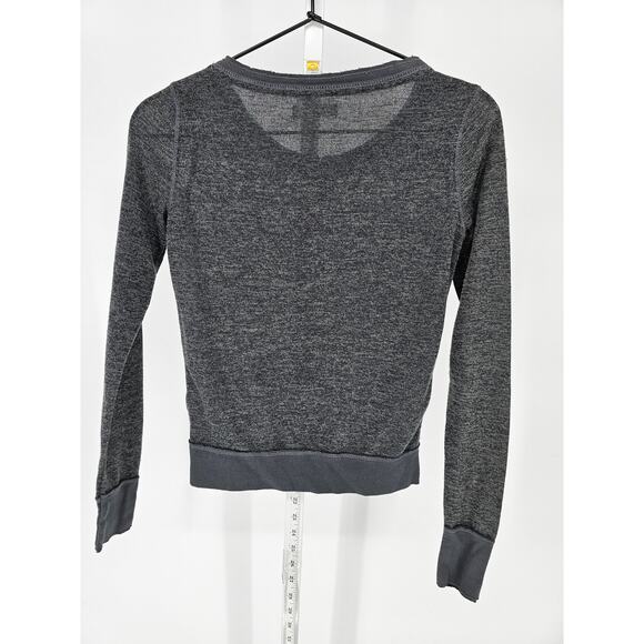 Aeropostale Womens Sz XS Lightweight Button Up Cardigan Sweater Charcoal Gray - Picture 4 of 4